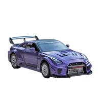 ZHRDWE 1:32 Per Skyline Ares Nissan GTR CSR2 Modello In Lega Auto Pressofusa Suono Luce Giocattolo Veicoli Da Corsa Auto Giocattolo(Purple)