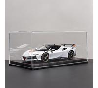 ZHRDWE Auto In Miniatura 1:18 Per Ferrari SF90xx, Auto Da Corsa Da Collezione In Lega Da Esposizione Per Ragazzi E Adolescenti(White-G)