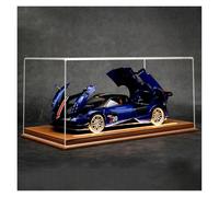 ZHRDWE Auto In Miniatura 1:18 Per La Scatola Espositiva In Acrilico Pagani Huaya, Modello Di Auto Da Corsa In Lega, Collezione Statica, Espositore Giocattolo(Blu)