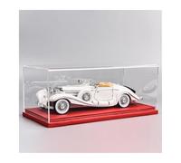ZHRDWE Auto In Miniatura 1:18 Per Mercedes-Benz 500K Metallo Modello Auto D'epoca Collezione Veicoli Giocattolo Regalo Natale(White-E)