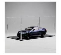 ZHRDWE Auto In Miniatura 1:24 Per BMW M4 Sfondo Display Box Metallo Modello Auto Giocattolo Collezionabile Decorazione Espositiva Veicoli(Dark purple)