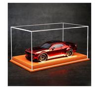 ZHRDWE Auto In Miniatura 1:24 Per Dodge Challenger Hellcat Redeye Die Cast Model Toy Race Car Collection Hobby Decorations Display(Rosso)