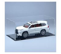 ZHRDWE Auto In Miniatura 1:24 Per Lexus LX570 Modello Auto Metallo Pressofuso Espositore Acrilico Trasparente Ornamenti Statici Collezione Veicoli Regalo(White)