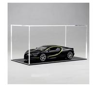 ZHRDWE Auto In Miniatura 1:32 Per Bugatti Tourbillon Die-cast Metal Car Toy Transparent Display Box Static Ornament Gift(Nero)