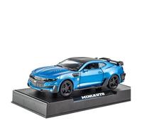 ZHRDWE Auto In Miniatura 1:32 Per Chevrolet Camaro Classic Car Model Toy Dettagli Autentici Per Infinite Avventure Ludiche(Blu)