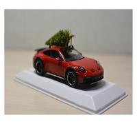 ZHRDWE Auto In Miniatura 1:43 Per Porsche 911 (992) Dakar 2022 Edizione Natalizia Rossa Giocattoli in Miniatura da Collezione Opere d'Arte Commemorative