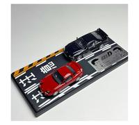 ZHRDWE Auto In Miniatura 1:64 Per Initial D Mazda MX-5 Skyline ER34 Dual Car Set Modello Pressofuso Veicolo Ornamentale Statico