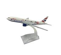 ZHRDWE Giocattolo Miniatura Metallo Pressofuso Scala 1/400 per Il Modello Aeroplano Lega GiocattoloOrnamento Scena Finito B777 del Fiore di Prugna