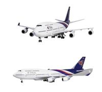 ZHRDWE Giocattolo Miniatura Scala 1/150 per Boeing Airbus 47cm B747 Thailand Replica Model Airplane Resin Aircraft Toy Display(Size: with LED)