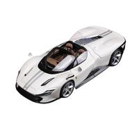 ZHRDWE Modellino Auto Corsa Lega Ferrari SP3 Scala 1/18 Pressofuso Metallo Modello Supercar Esposizione Statica Regalo Collezione Auto Giocattolo(White)