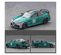 ZHRDWE Modellino Auto In Scala 1/64 Per Alfa Romeo Giulia GTAm Modello Pressofuso Ornamento Da Collezione Regalo Auto Giocattolo(verde)