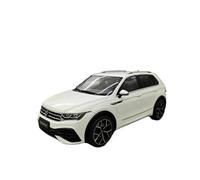ZHRDWE Modellino Auto Metallo Pressofuso 1:18 Per Volkswagen Tiguan Modello Fuoristrada Bianco Collezione Regali Per Esposizione Statica Auto Giocattolo