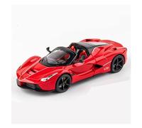 ZHRDWE Modellino Di Auto Sportiva Aperta In Lega LaFerrari In Scala 1:24, Pressofuso, Giocattolo, Regalo Auto Giocattolo(Red 1)