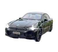 ZHRDWE Modello Auto Lega BMW 320 320i Scala 1/32 Giocattolo Con Luci E Suoni Pressofuso, Regalo Natale E Compleanno Auto Giocattolo(Nero)