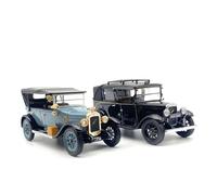 ZHRDWE Modello di auto d'epoca classica Austin in lega pressofusa 1/43, regalo per appassionati di motori, auto in miniatura Auto Giocattolo(Nero)