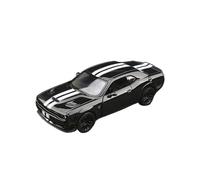 ZHRDWE Modello Di Auto Pressofusa In Scala 1/24 Per DODGE Challenger Hellcat SRT Perfetto Per Giocare O Esporre Auto Giocattolo(Nero)