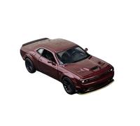 ZHRDWE Modello Di Auto Pressofusa In Scala 1/24 Per DODGE Challenger Hellcat SRT Perfetto Per Giocare O Esporre Auto Giocattolo(Rosso)