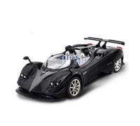 ZHRDWE Modello Giocattolo Auto 1:24 Per Pagani Zonda HP Barchetta Modello Di Auto Sportiva In Lega Pressofusa Veicoli Da Corsa In Metallo Suono Luce Regali Realistico Auto In Scala(Nero)