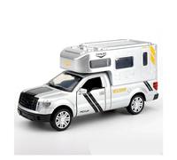 ZHRDWE Modello Giocattolo Auto 1:32 For Luxury RV Recreational Vehicle Alloy Car Model Die-casting Camper RV Touring Toys Realistico Auto In Scala(Blu)