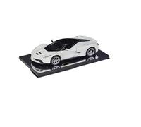 ZHRDWE Modello Giocattolo Auto 1:32 Per Ferrari LaFerrari Modello Di Auto Sportiva In Lega Simulazione Suono E Luce Giocattolo Bianco Rosso Realistico Auto In Scala(White)