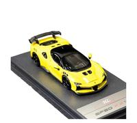 ZHRDWE Modello Giocattolo Auto Modellino Lega 1/64 Per Ferrari SF90 XX Stradale Veicoli Pressofusi Da Collezione Statici Giocattoli Hobby Regali Bianchi(Yellow)