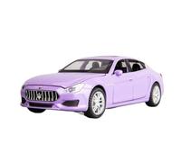 ZHRDWE Modello Lega Auto Sportiva Maserati Quattroporte 1:32 Pressofuso Giocattolo Con Suono Per Giocare Sia All'interno Che All'esterno. Auto Giocattolo(Purple 2)