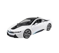 ZHRDWE Modello Metallo Pressofuso Scala 1:24 Per BMW I8 Con Porta Aperta Auto Giocattolo Con Luci E Suoni Regalo Auto Giocattolo(White)