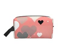 ZhRiYan Beauty case da viaggio - Kit Dopp riutilizzabile con stampa su tutta la faccia di San Valentino Love per articoli da toeletta, trucco, accessori e altro, bianco, taglia unica, colore bianco