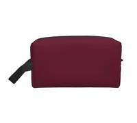 ZhRiYan Beauty case da viaggio - Kit Dopp riutilizzabile con stampa su tutto il lato rosso vino puro per articoli da toeletta, trucco, accessori e altro ancora, bianco, taglia unica, bianco, taglia