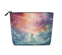 ZhRiYan Fantasy Paradise Space - Trousse per trucchi in finta canapa, versatile, da viaggio, riutilizzabile, organizer per cosmetici con cerniera, nero, taglia unica, colore nero, taglia unica, Nero