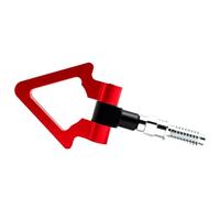 ZHROKNM Paraurti con Gancio di Traino Triangolare for paraurti Anteriore for Modifica Auto, Adatto alla Maggior Parte dei Veicoli. Parte di Auto con Gancio for rimorchio Triangolare(Red European)