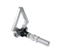 ZHROKNM Paraurti con Gancio di Traino Triangolare for paraurti Anteriore for Modifica Auto, Adatto alla Maggior Parte dei Veicoli. Parte di Auto con Gancio for rimorchio Triangolare(Silver Japanese)