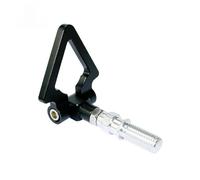 ZHROKNM Paraurti con Gancio di Traino Triangolare for paraurti Anteriore for Modifica Auto, Adatto alla Maggior Parte dei Veicoli. Parte di Auto con Gancio for rimorchio Triangolare(Black Japanese)