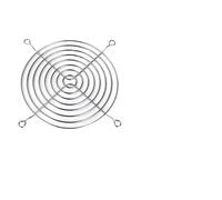 ZHROKNM Ventilatore assiale Elettrico con Copertura Protettiva in Rete Metallica, Ventilatore con Copertura in Rete Metallica, Filtro del Ventilatore(Metal Protective Mesh Suitable for 92mm Fans)