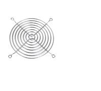 ZHROKNM Ventilatore assiale Elettrico con Copertura Protettiva in Rete Metallica, Ventilatore con Copertura in Rete Metallica, Filtro del Ventilatore(Metal Protective Mesh Suitable for 120mm Fans)