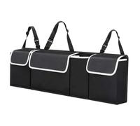 ZHSDMB Borsa Bagagliaio Auto per BYD e2 e3 e6 eMax7 QIN M3e M6 Han, Impermeabile Borse Bagagliaio Auto Organizzatore Multicompartimenti con Cinghie Regolabili