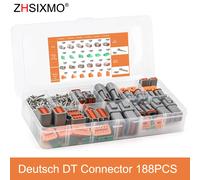 ZHSIXMO Deutsch DT Connettore DT06-2S/DT04-2P 2P 3P 4P 6P 8P 12P Connettore elettrico impermeabile per motore auto con perni 22-16AWG