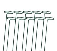 ZHSOAO 20pcs Garden Support Stake Ring per Piante da Giardino Bordo | Supporti for piante in metallo Porta arbusto a stelo singolo for piante Fiori di rosa Verdure Vite(35x6cm)