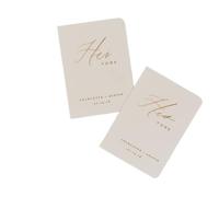 ZHSOAO 2PCS His And Hers Vow Books per Lui e per Lei