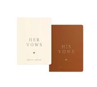 ZHSOAO 2PCS His And Hers Vow Books per Lui e per Lei