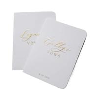 ZHSOAO 2PCS His And Hers Vow Books per Lui e per Lei