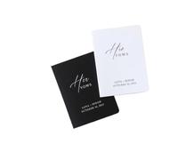 ZHSOAO 2PCS His & Hers Personalized Wedding Vow Booklets per Lui e per Lei