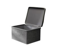 ZHSOAO 2PCS Large Storage Box With Lock Stackable Container Secure With Handle Locking Organizing Bin Washable Shelf Baskets per Vestiti, Trapunte(S)
