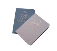 ZHSOAO 2PCS Minimalist Foil Sage Green Vow Book Set per Lui e per Lei