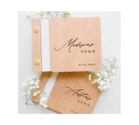 ZHSOAO 2PCS Personalized Vow Books per Lui e per Lei