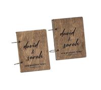 ZHSOAO 2PCS Personalized Wedding Vow Books per Lui e per Lei
