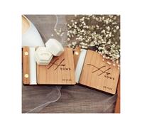 ZHSOAO 2PCS Personalized Wedding Vow Books per Lui e per Lei