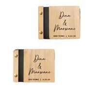 ZHSOAO 2PCS Vow Books Set Personalized Book per Lui e per Lei