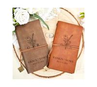 ZHSOAO 2PCS Wedding Souvenirs Personalized Vow Book per Lui e per Lei