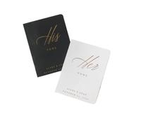 ZHSOAO 2PCS Wedding Vow Booklets Set per Lui e per Lei